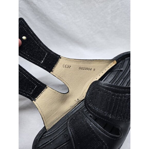 Women's Finn Comfort, Sandals, Shoes Size US 6.5-7 Euro 37 Black-NO INSOLES - Picture 8 of 9